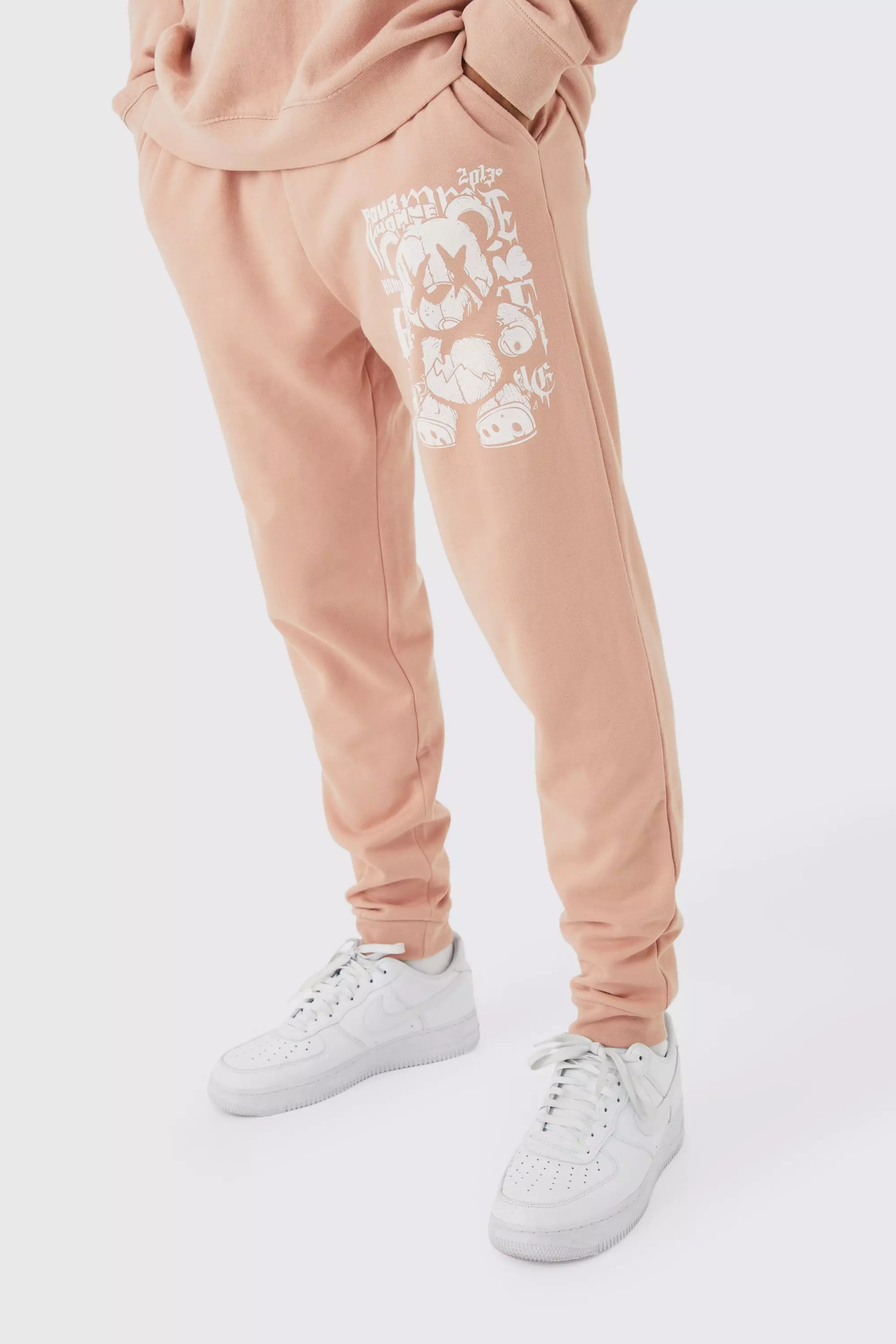 Pink discount teddy joggers